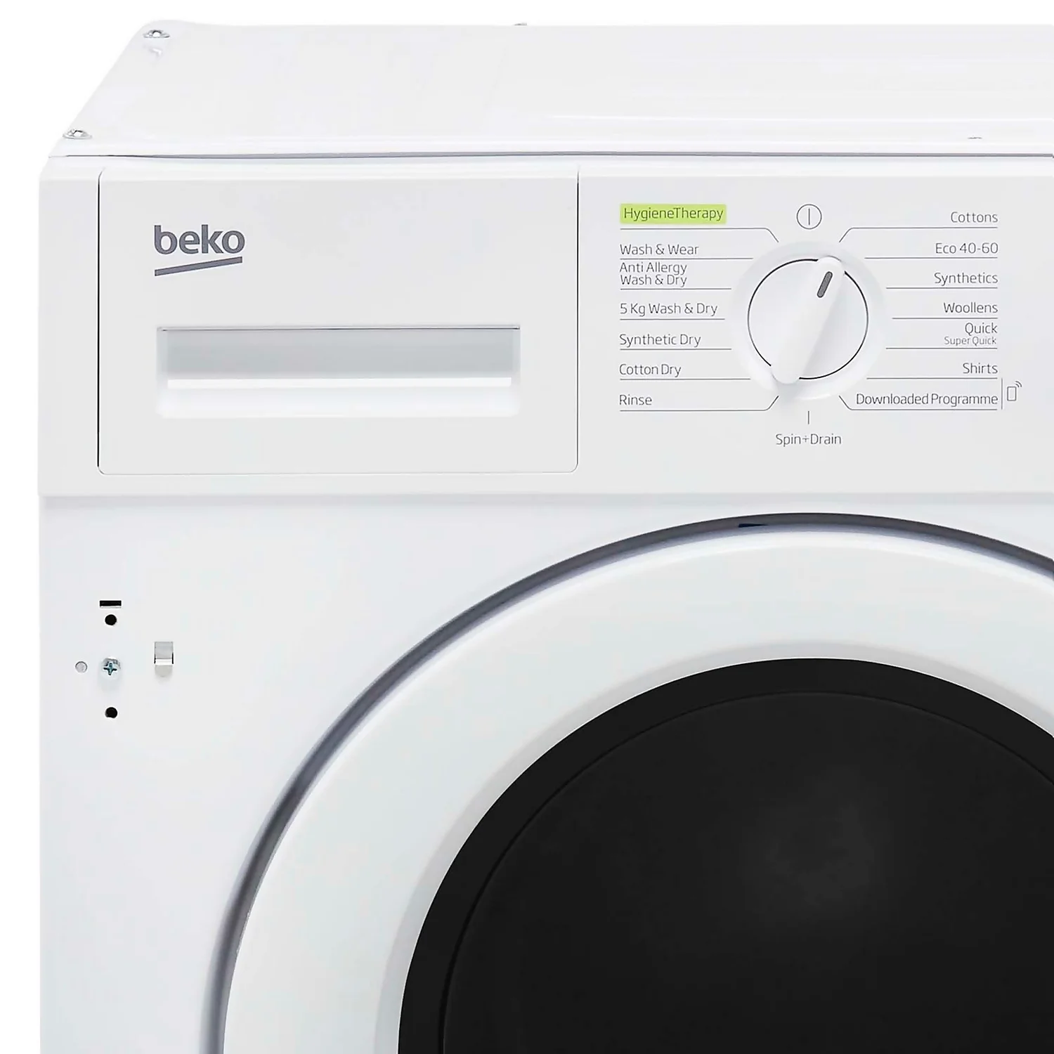 Beko WDIK754421 Integrated 7Kg / 5Kg Washer Dryer With 1400 Rpm - White 3 Beko WDIK754421 Integrated 7Kg / 5Kg Washer Dryer With 1400 Rpm - White - Image 3