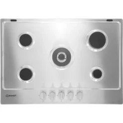 Indesit Aria THP641W/IX/I 58cm Gas Hob - Stainless Steel -Hoove Kitchen Shop 13798422 1984962287497866