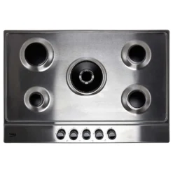 Beko HIAW75224SX 75cm Gas Hob - Stainless Steel -Hoove Kitchen Shop 13798425 1754962287698428