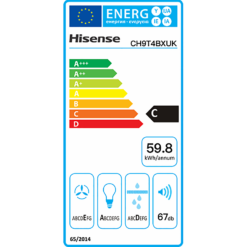 Hisense CH9T4BXUK Chimney Cooker Hood - Stainless Steel -Hoove Kitchen Shop 13798426 1304962292270572