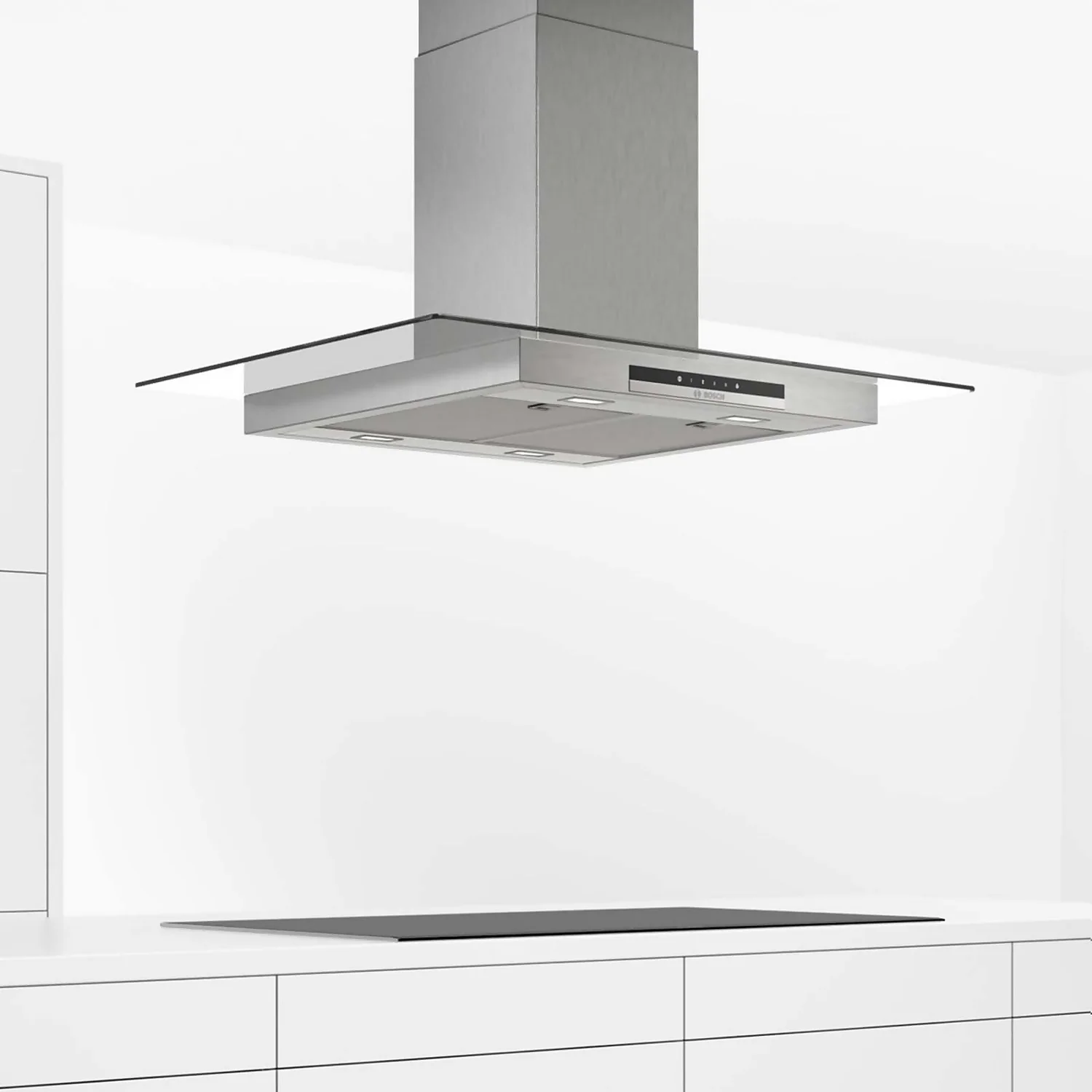 Bosch Serie 4 DIG97IM50B 90 Cm Island Cooker Hood - Stainless Steel 2 Bosch Serie 4 DIG97IM50B 90 Cm Island Cooker Hood - Stainless Steel - Image 2