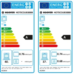 Hoover H-OVEN 300 HO7DC3UB308BI Built Under Electric Double Oven - Black / Stainless Steel 19 Hoover H-OVEN 300 HO7DC3UB308BI Built Under Electric Double Oven - Black / Stainless Steel -Hoove Kitchen Shop 13898783 1925029618231434