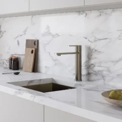 Isla Top Lever Tap - Brushed Steel -Hoove Kitchen Shop 13928915 9824998571241439