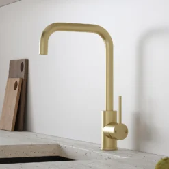 Iona Side Lever Tap - Brushed Brass -Hoove Kitchen Shop 13928919 1254998571585908