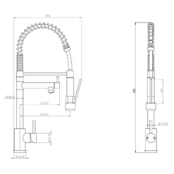 Rona Pull And Spray Tap - Brushed Steel -Hoove Kitchen Shop 13928923 1934998571304271