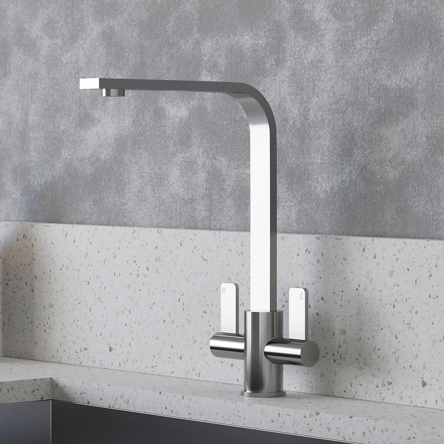 Skye Twin Lever Tap - Chrome 3 Skye Twin Lever Tap - Chrome - Image 3