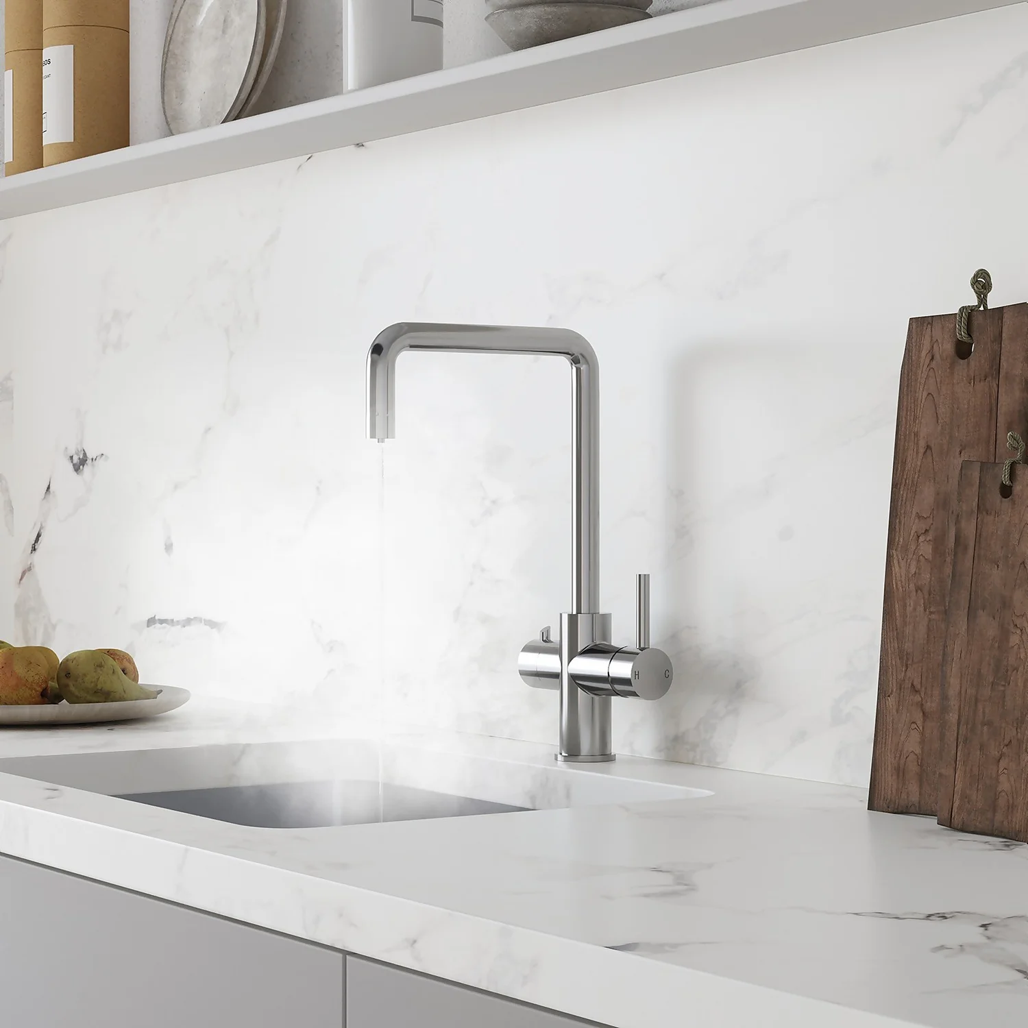 Homebase Edit Fionn 3 In 1 Instant Hot Tap - Chrome 2 Homebase Edit Fionn 3 In 1 Instant Hot Tap - Chrome - Image 2