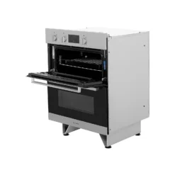 Indesit Aria IDU6340IX Built Under Electric Double Oven With Feet - Stainless Steel -Hoove Kitchen Shop 13950686 1184985910875643
