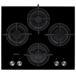 Hotpoint HGS61SBK 60cm Gas Hob - Black