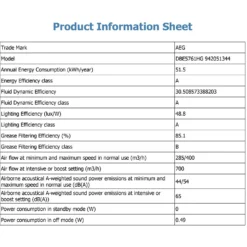 AEG DBE5761HG 70 Cm Chimney Cooker Hood - Stainless Steel 19 AEG DBE5761HG 70 Cm Chimney Cooker Hood - Stainless Steel -Hoove Kitchen Shop 13950696 1324985910581712