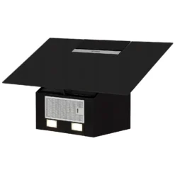 Bosch Serie 2 DWK87EM60B 80 Cm Angled Chimney Cooker Hood - Black -Hoove Kitchen Shop 13950702 1004985911221051