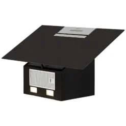 NEFF N30 D85IEE1S0B 80 Cm Angled Chimney Cooker Hood - Black -Hoove Kitchen Shop 13950708 1734985911063344