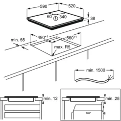Zanussi ZPV2000BXA Built In Electric Single Oven And Ceramic Hob Pack - Stainless Steel / Black -Hoove Kitchen Shop 13950714 1744985909894289