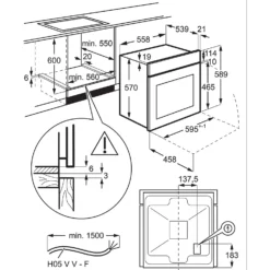Zanussi ZPV2000BXA Built In Electric Single Oven And Ceramic Hob Pack - Stainless Steel / Black -Hoove Kitchen Shop 13950714 9704985909832129