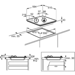 Zanussi ZPG2000BXA Built In Electric Single Oven And Gas Hob Pack - Stainless Steel -Hoove Kitchen Shop 13950716 1304985910309936