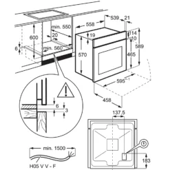 Zanussi ZPG2000BXA Built In Electric Single Oven And Gas Hob Pack - Stainless Steel -Hoove Kitchen Shop 13950716 8974985910256266