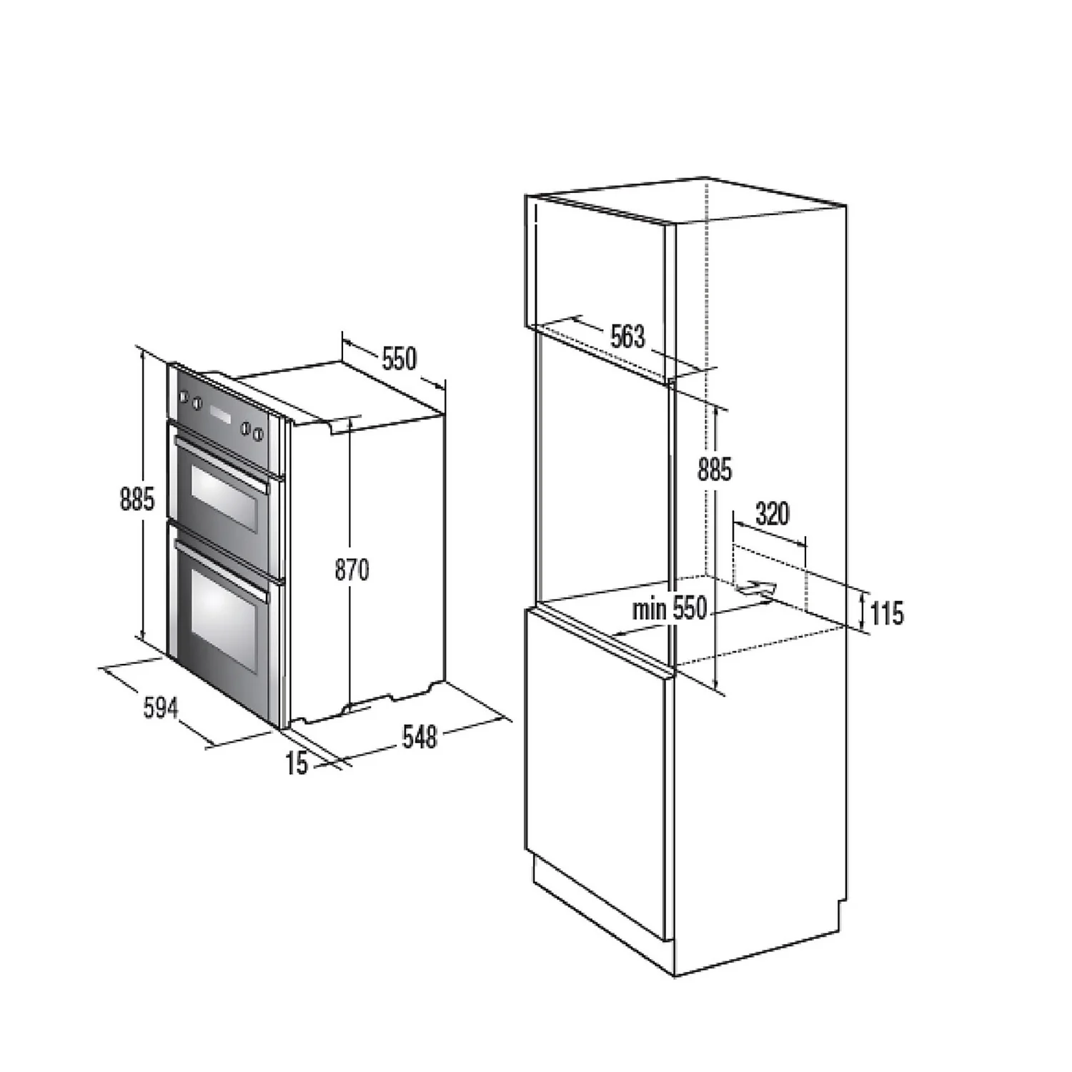 Hisense BID95211XUK Built In Electric Double Oven - Stainless Steel 9 Hisense BID95211XUK Built In Electric Double Oven - Stainless Steel - Image 9