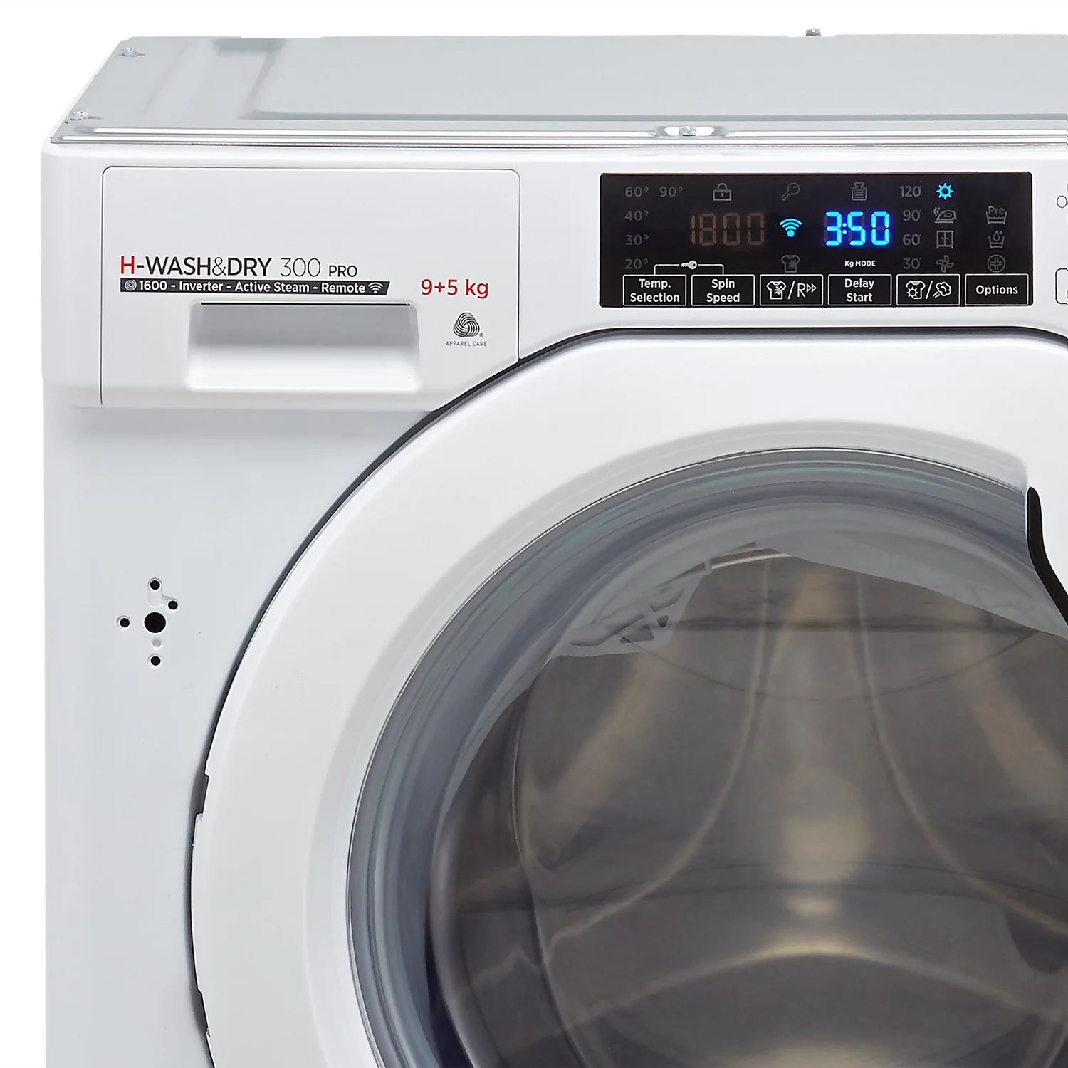 Hoover H-WASH&DRY 300 PRO HBDOS695TME Wi-Fi Connected Integrated 9Kg / 5Kg Washer Dryer With 1600 Rpm - White 4 Hoover H-WASH&DRY 300 PRO HBDOS695TME Wi-Fi Connected Integrated 9Kg / 5Kg Washer Dryer With 1600 Rpm - White - Image 4
