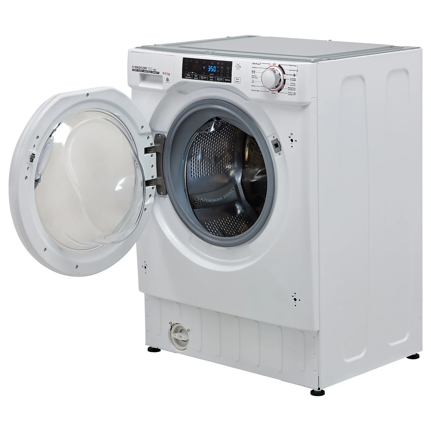 Hoover H-WASH&DRY 300 PRO HBDOS695TME Wi-Fi Connected Integrated 9Kg / 5Kg Washer Dryer With 1600 Rpm - White 2 Hoover H-WASH&DRY 300 PRO HBDOS695TME Wi-Fi Connected Integrated 9Kg / 5Kg Washer Dryer With 1600 Rpm - White - Image 2