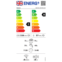 Hoover H-WASH&DRY 300 PRO HBDOS695TME Wi-Fi Connected Integrated 9Kg / 5Kg Washer Dryer With 1600 Rpm - White 17 Hoover H-WASH&DRY 300 PRO HBDOS695TME Wi-Fi Connected Integrated 9Kg / 5Kg Washer Dryer With 1600 Rpm - White -Hoove Kitchen Shop 14200036 9125011742378160
