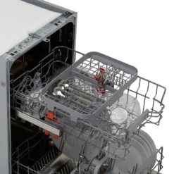 Hotpoint HSIC3M19CUKN Fully Integrated Slimline Dishwasher - Silver Control Panel With Fixed Door Fixing Kit -Hoove Kitchen Shop 14200044 1585011737720723