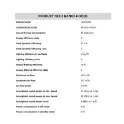 Hotpoint PHGC6.4FLMX 60cm Chimney Cooker Hood - Stainless Steel -Hoove Kitchen Shop 14200045 1055011778079723