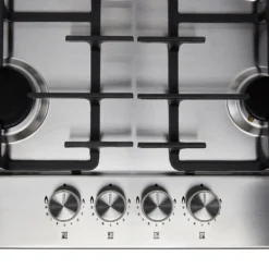 Hotpoint PPH60GDFIXUK 59cm Gas Hob - Silver -Hoove Kitchen Shop 14200046 1345011750280100