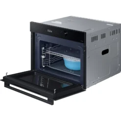 Samsung Bespoke Series 5 NQ5B5763DBK Wifi Connected Built In Compact Electric Single Oven With Microwave - Black -Hoove Kitchen Shop 14200053 1615011759782642