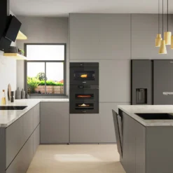 Samsung Bespoke Series 5 NQ5B5763DBK Wifi Connected Built In Compact Electric Single Oven With Microwave - Black -Hoove Kitchen Shop 14200053 1735011759612911