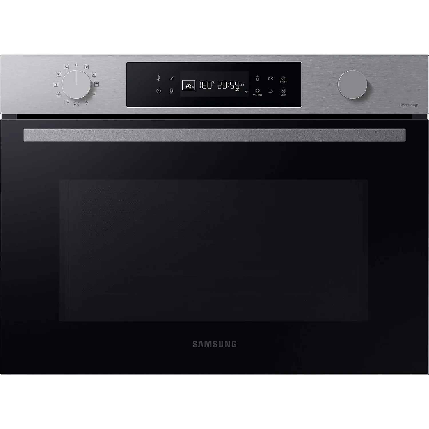 Samsung Series 4 NQ5B4553FBS Wifi Connected Built In Compact Electric Single Oven With Microwave Function - Stainless Steel 1 Samsung Series 4 NQ5B4553FBS Wifi Connected Built In Compact Electric Single Oven With Microwave Function - Stainless Steel