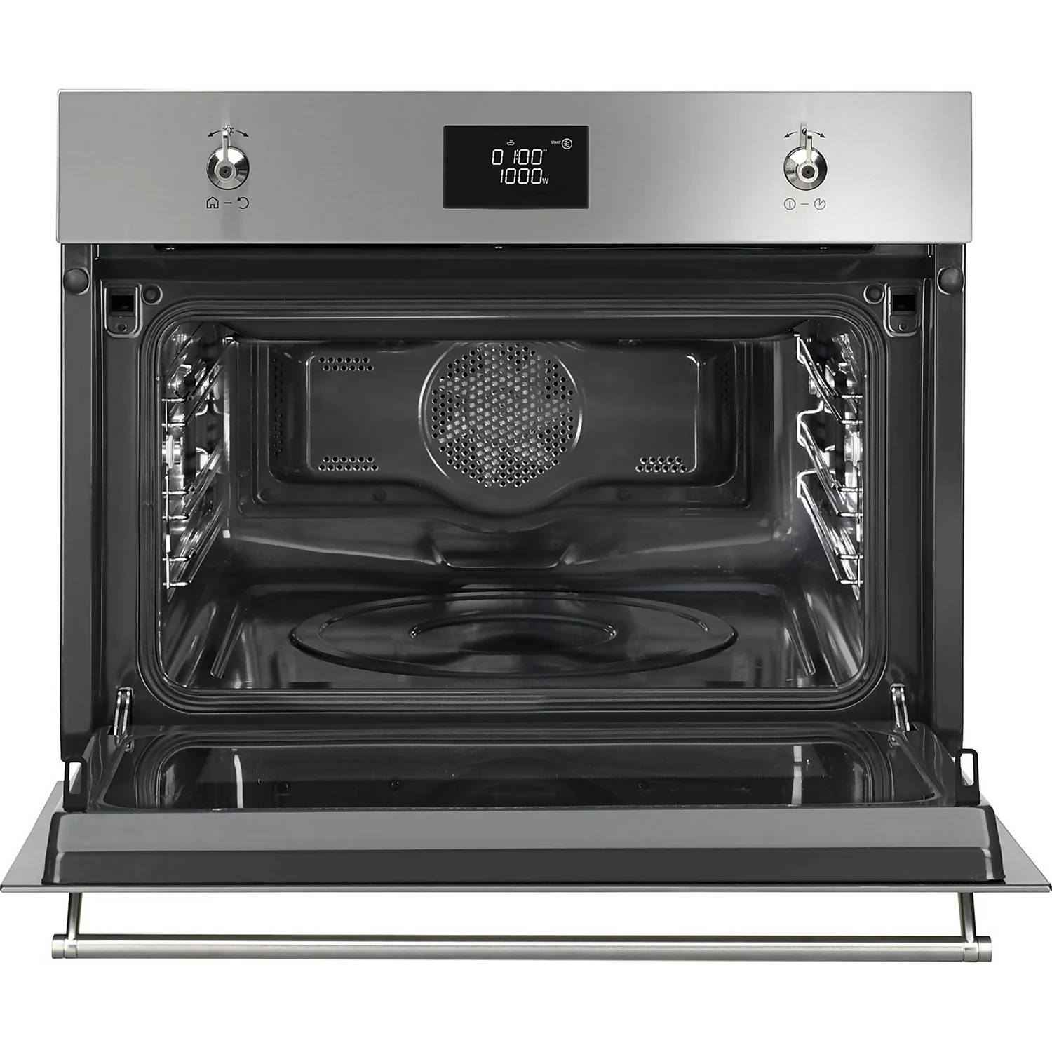 Smeg Classic SF4390MCX Built In Compact Electric Single Oven With Microwave Function - Stainless Steel 3 Smeg Classic SF4390MCX Built In Compact Electric Single Oven With Microwave Function - Stainless Steel - Image 3