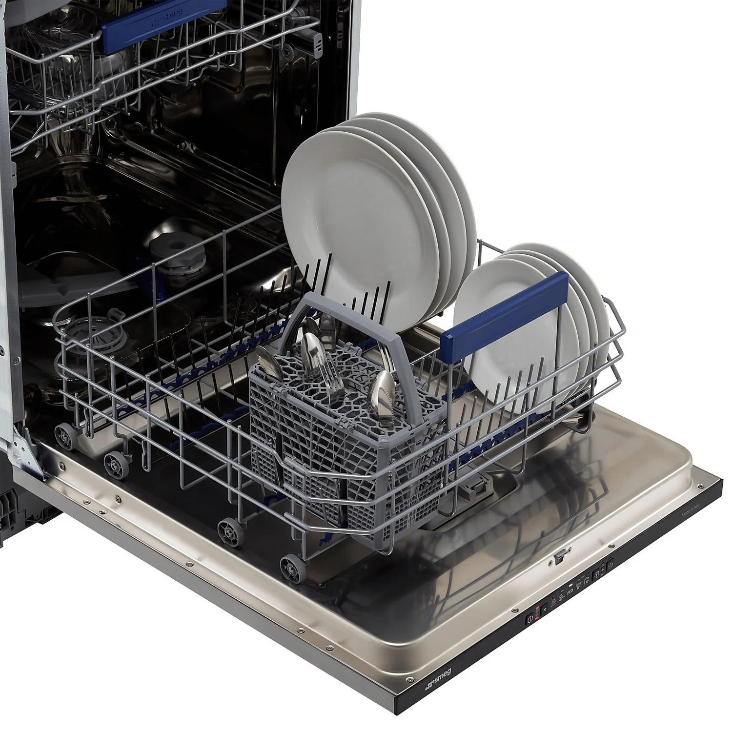 Smeg DIA211DS Fully Integrated Standard Dishwasher - Black Control Panel With Fixed Door Fixing Kit 6 Smeg DIA211DS Fully Integrated Standard Dishwasher - Black Control Panel With Fixed Door Fixing Kit - Image 6