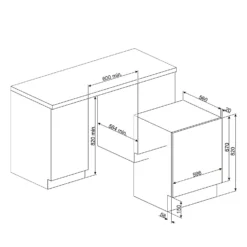 Smeg WMI147C Integrated 7Kg Washing Machine With 1400 Rpm - White -Hoove Kitchen Shop 14200087 1605011737953916