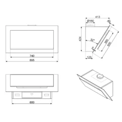 Smeg KV194B3 90cm Integrated Cooker Hood - Black Glass 12 Smeg KV194B3 90cm Integrated Cooker Hood - Black Glass -Hoove Kitchen Shop 14242413 1895027055591237